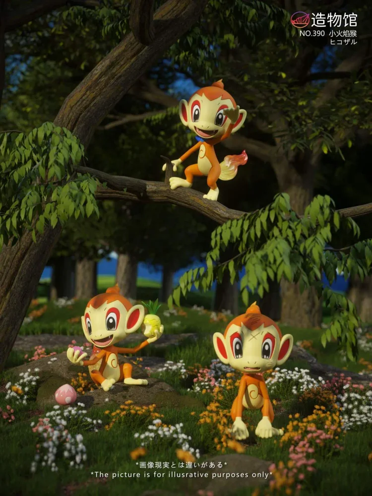 ZaoWuGuan Studio  - Pokemon - World Zukan Chimchar Set  1/20 Scale Statue(GK)-Statue Master