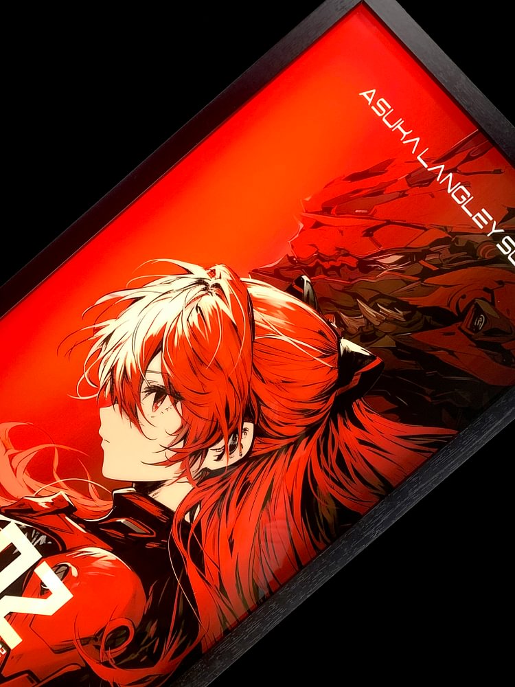 IN-STOCK MOMO Studio - EVA - Decorative Painting of Asuka Langley Soryu & Ayanami Rei Painting Scene-Statue Master