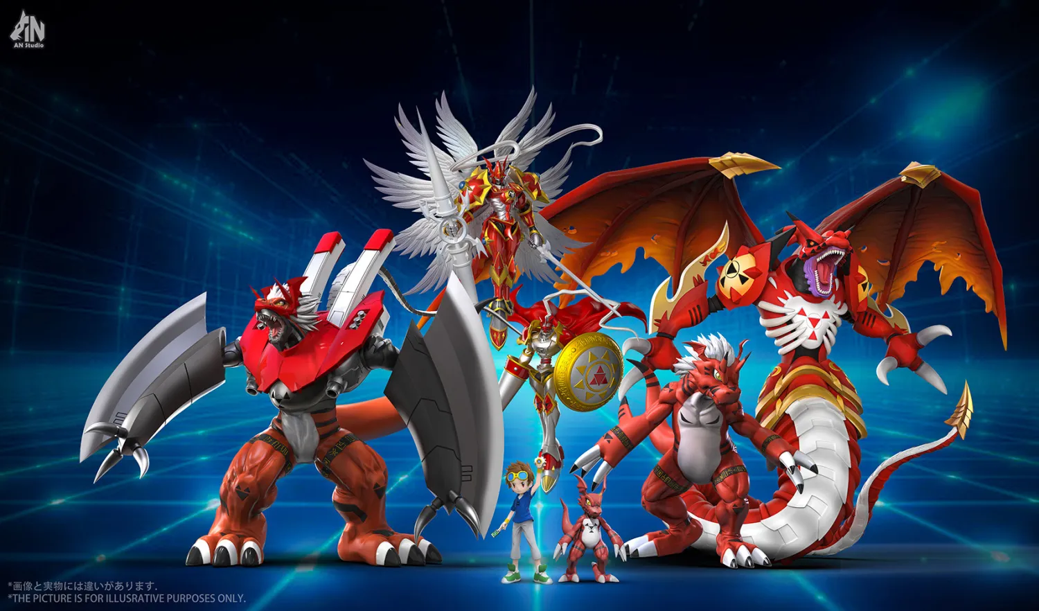 An Studio -Megalo Growmon Digimon Statue
