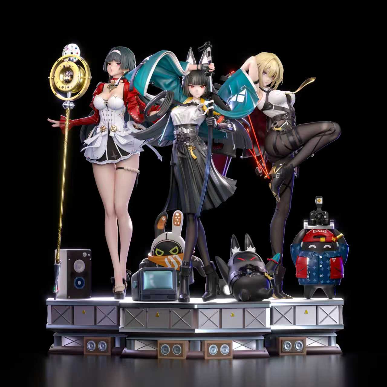 Hakimi Studio Astra Yao Hoshimi Miyabi Evelyn Chevalier Zenless Zone Zero statues