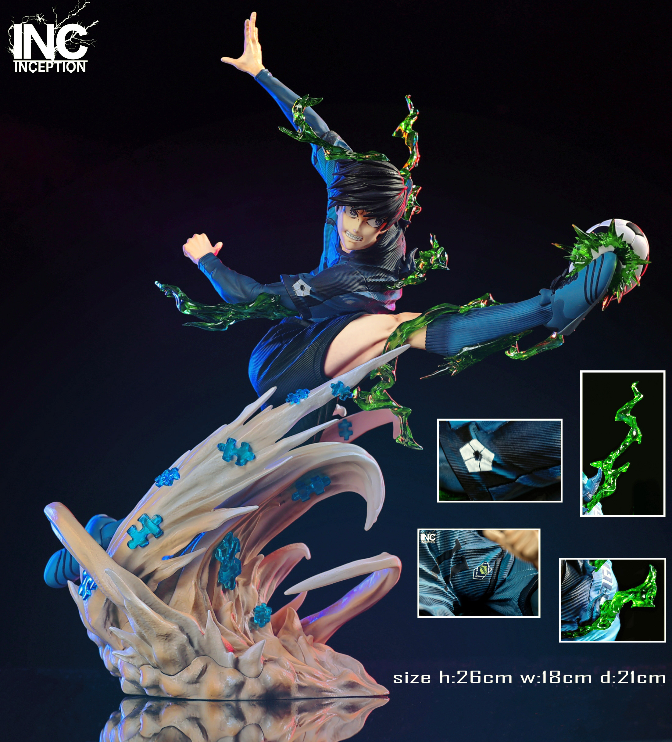 Inception Studio - Blue Lock #1 Yoichi Isagi Statue(GK)
