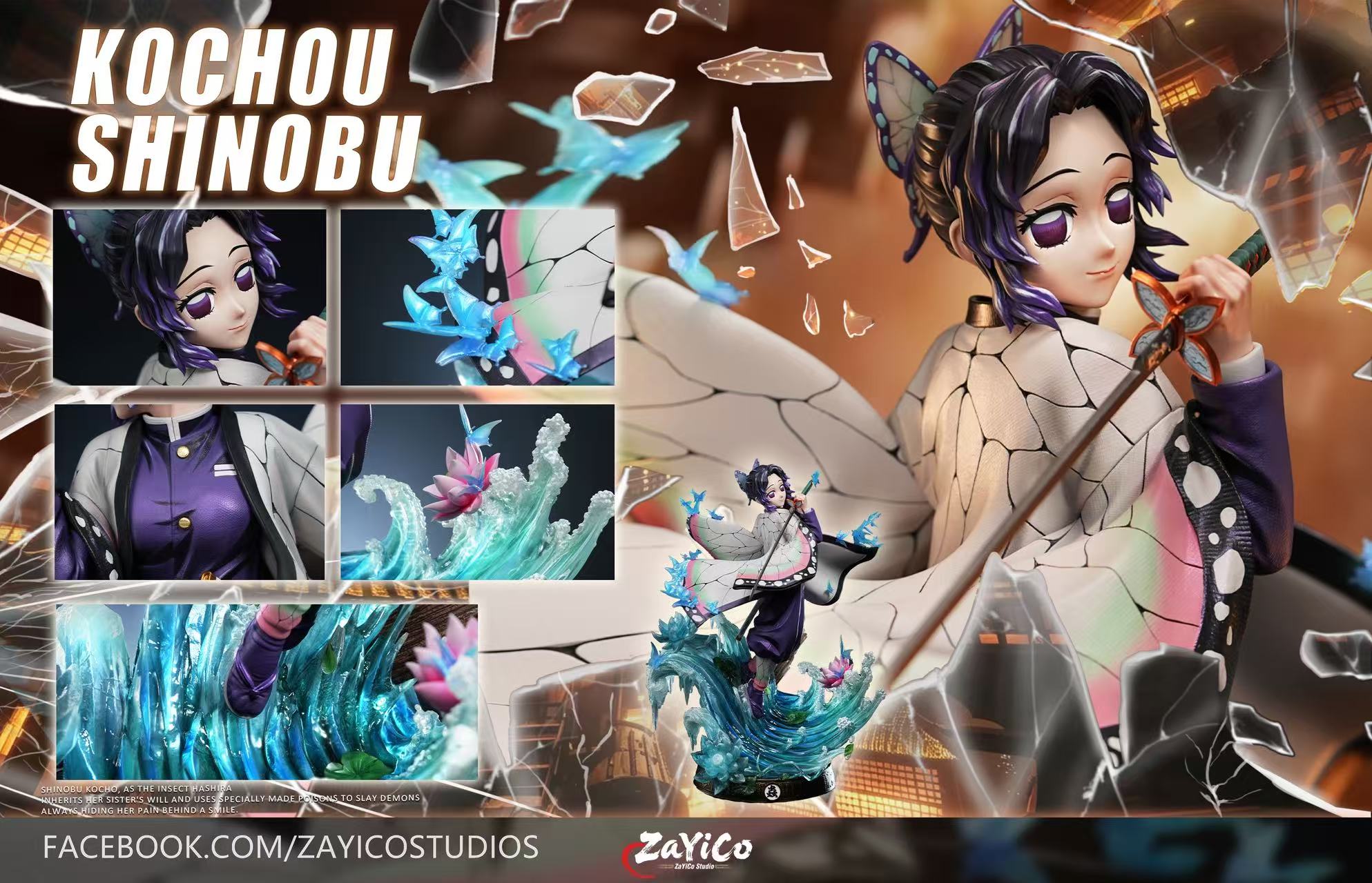 Zayico Studio Shinobu Kocho Insect Hashira Demon Slayer