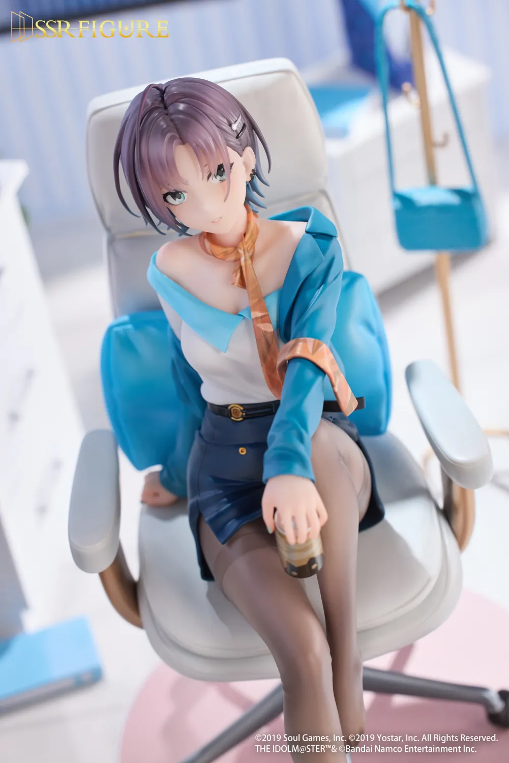 SSR FIGURE - THE IDOLM@STER SHINY COLORS × Mahjong Soul Asakura Tooru Office Effortless Ver. Figure Licensed