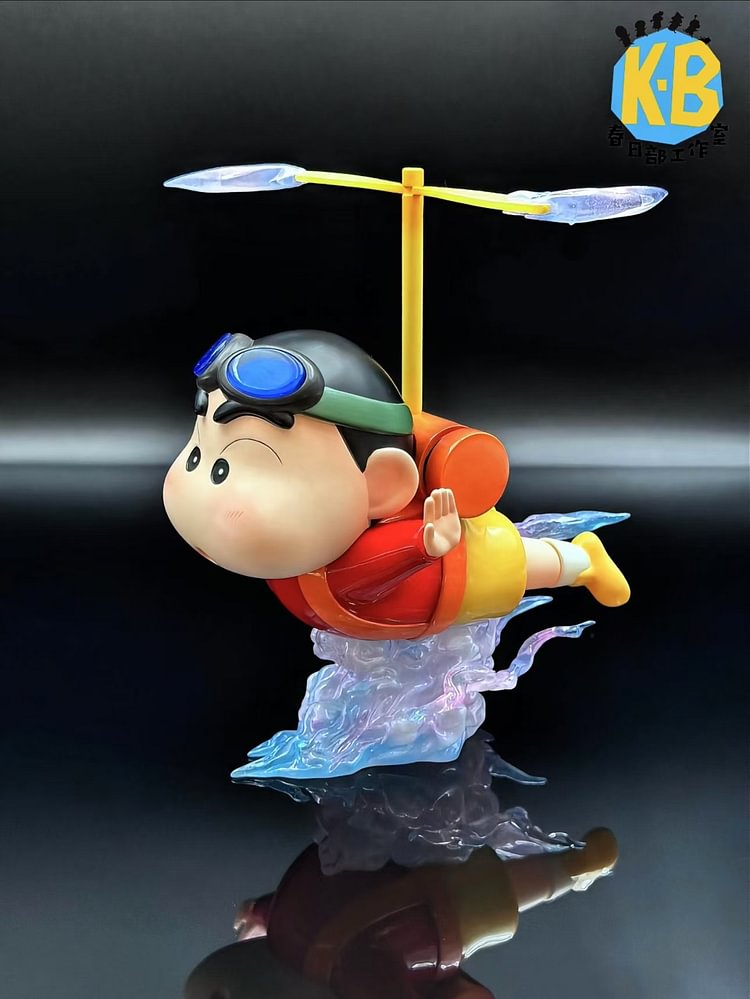 Chun Ri Bu Studio - Crayon Shin-chan Bamboo Dragonfly Shinnosuke Nohara Statue(GK)