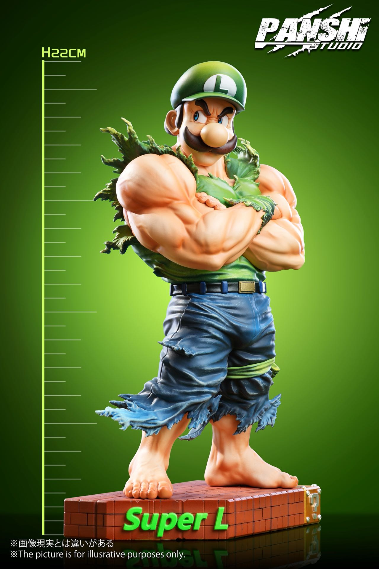 PANSHI Studio - Super Mario Bro. - Muscle Mario and Luigi Statue(GK)