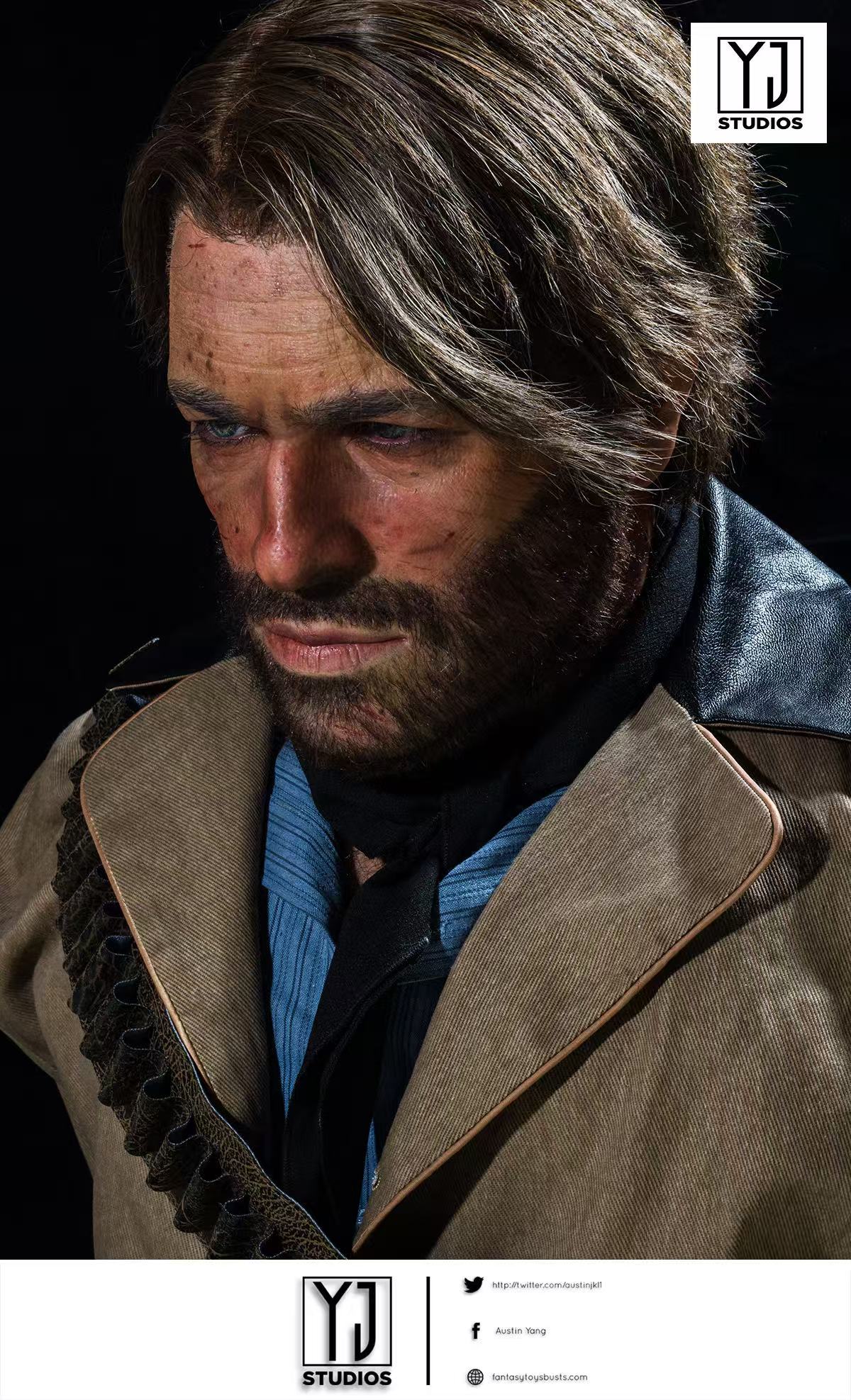 YJStudios Red Dead Redemption 2 Arthur Morgan  1:1 Bust