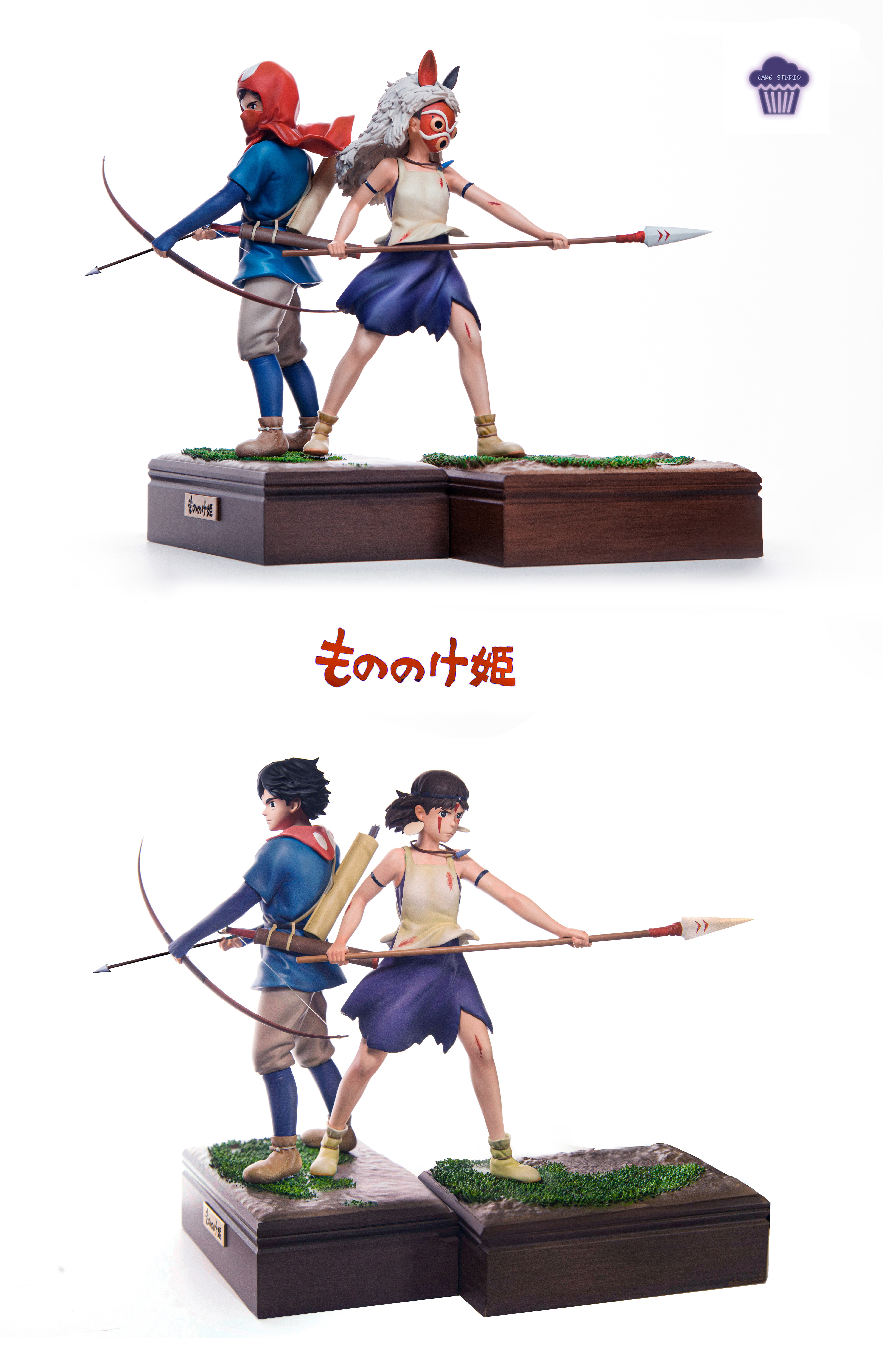 Cake Studio - Princess Mononoke Hayao Miyazaki Series Small Scale 001 Princess Mononoke Statue(GK)