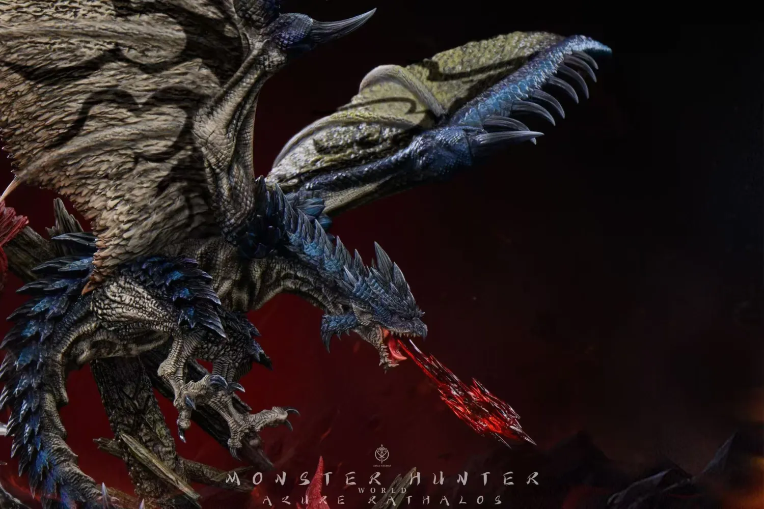 Edge Studio - Monster Hunter Rathalos & Silver Rathalos & Arure Rathalos Statue