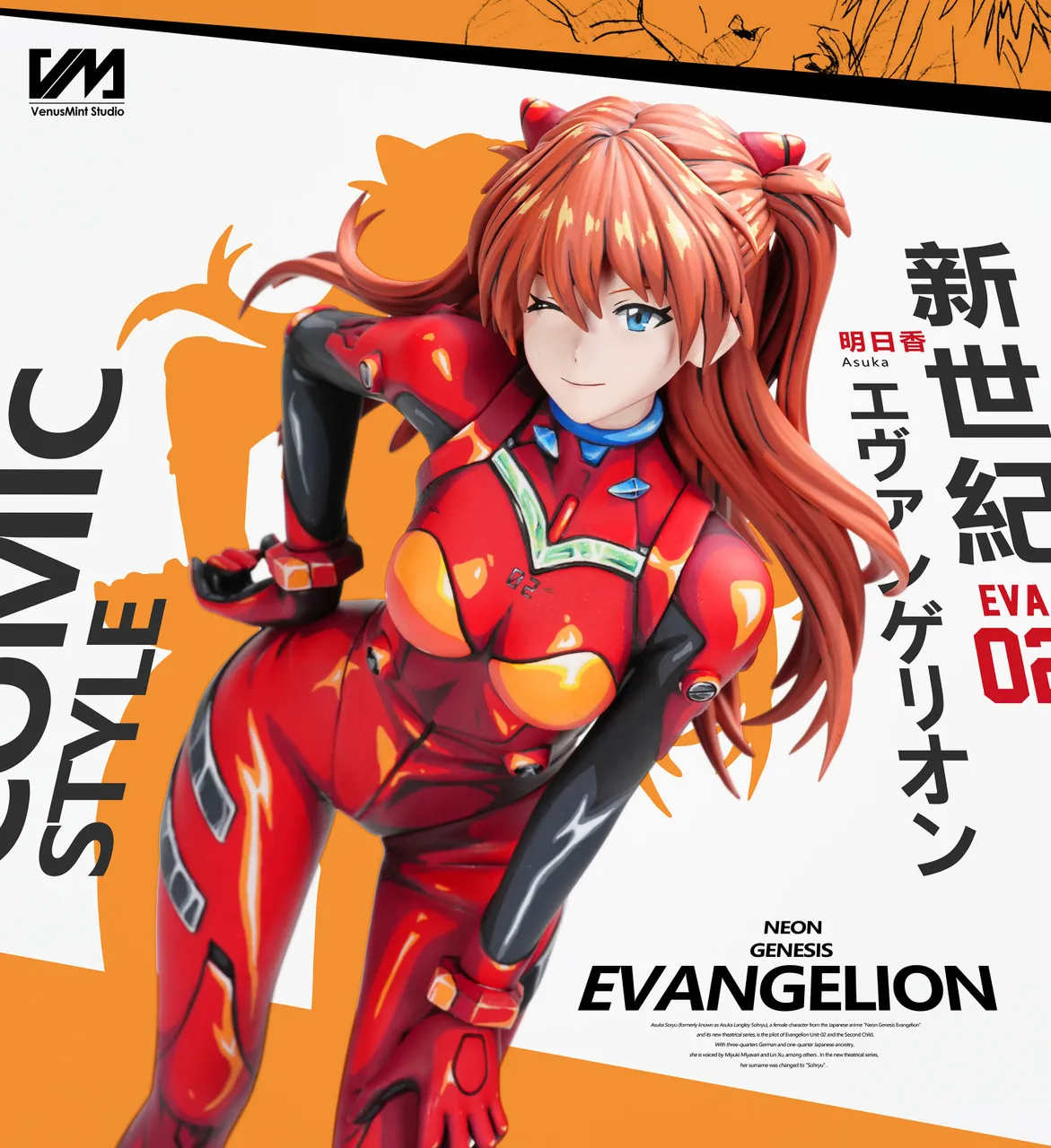Venus Mint Studio - Anime Painted Series 01 Soryu Asuka Langley Neon Genesis Evangelion Statue