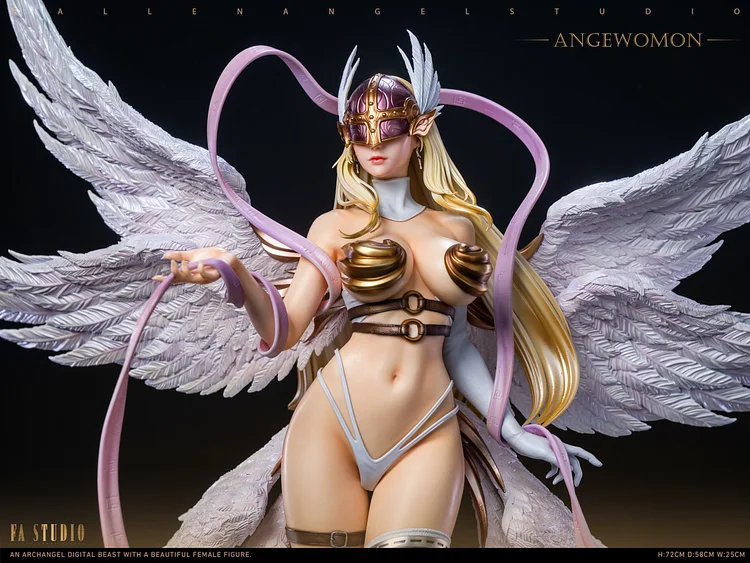 PRE-ORDER Fallen Angel Studio - Digimon - Angewomon & Lady Devimon - 1/4 Scale Resin Statue(GK) (Adult 18+)