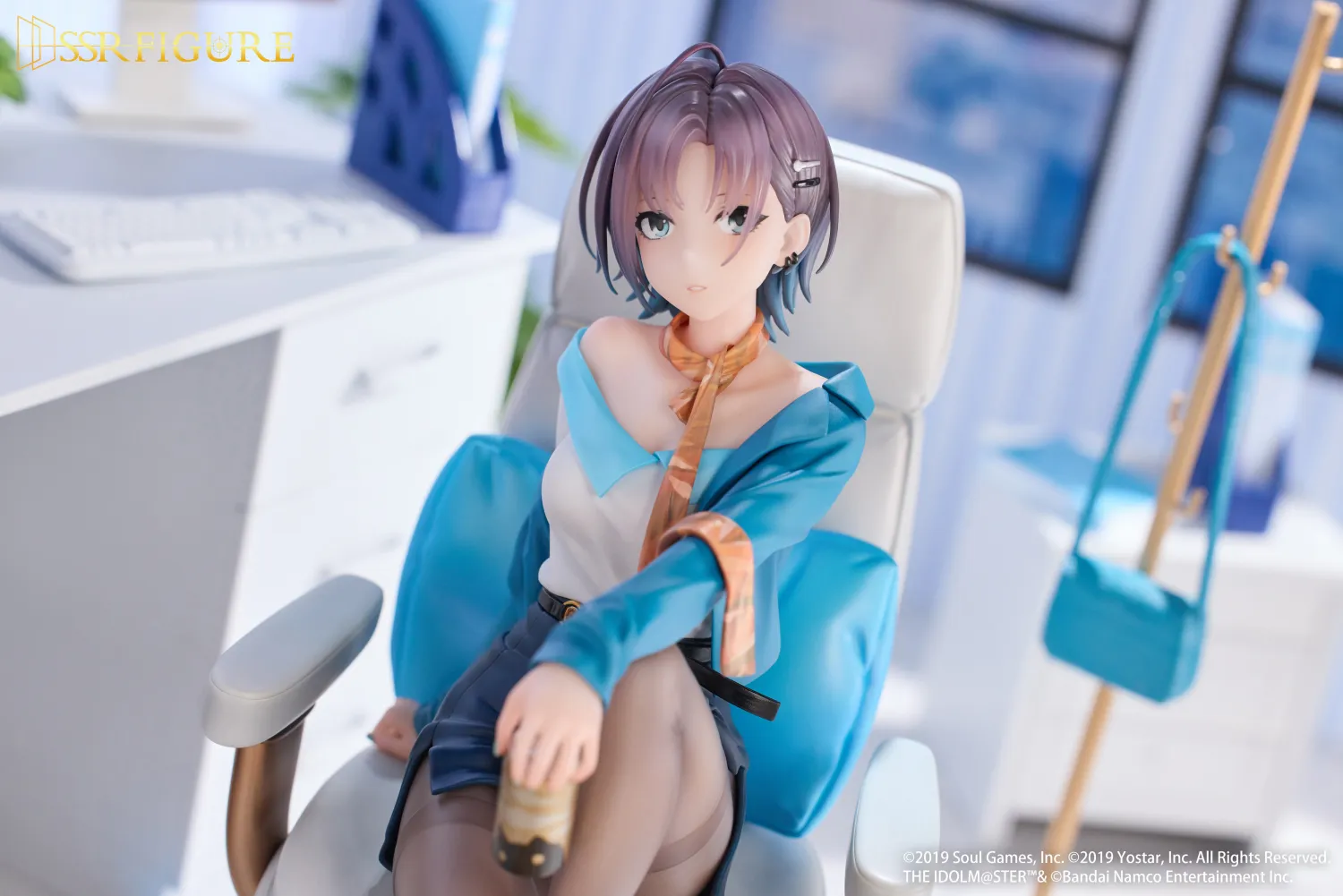 SSR FIGURE - THE IDOLM@STER SHINY COLORS × Mahjong Soul Asakura Tooru Office Effortless Ver. Figure Licensed
