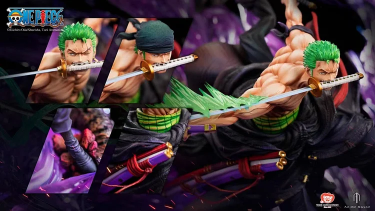 Anime Mason Art - One Piece Roronoa Zoro Three Swords Style 1/6 Scale Licensed GK Statue