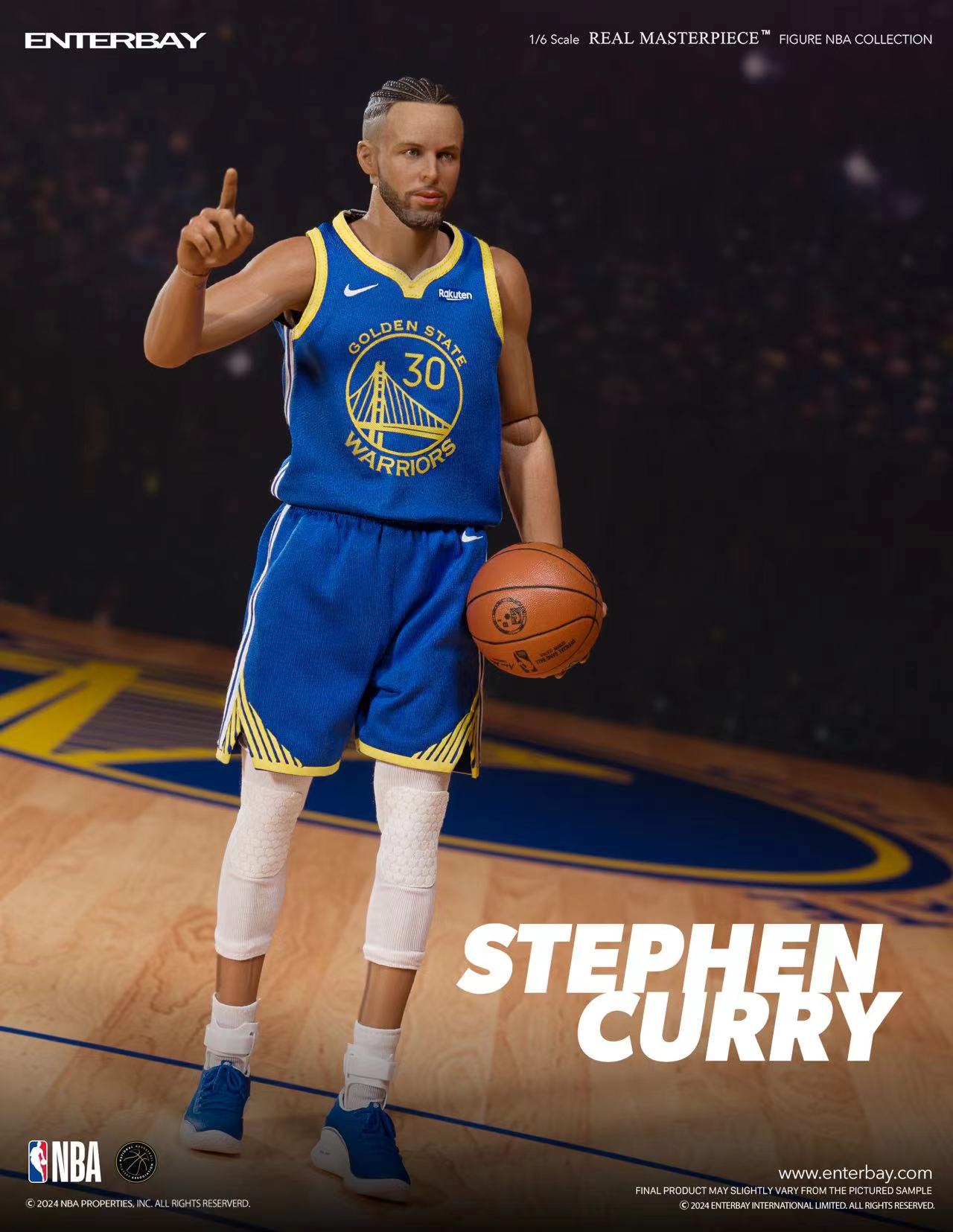 Pre-order Enterbay NBA Stephen Curry Authentic Handmade Statue Model