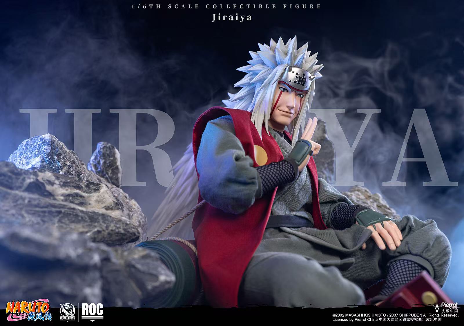 ROCKETTOYS Studio Naruto Shippuden Jiraiya 1/6 Scale Action Figure ROC-019 No. ROC-020 (Licensed)