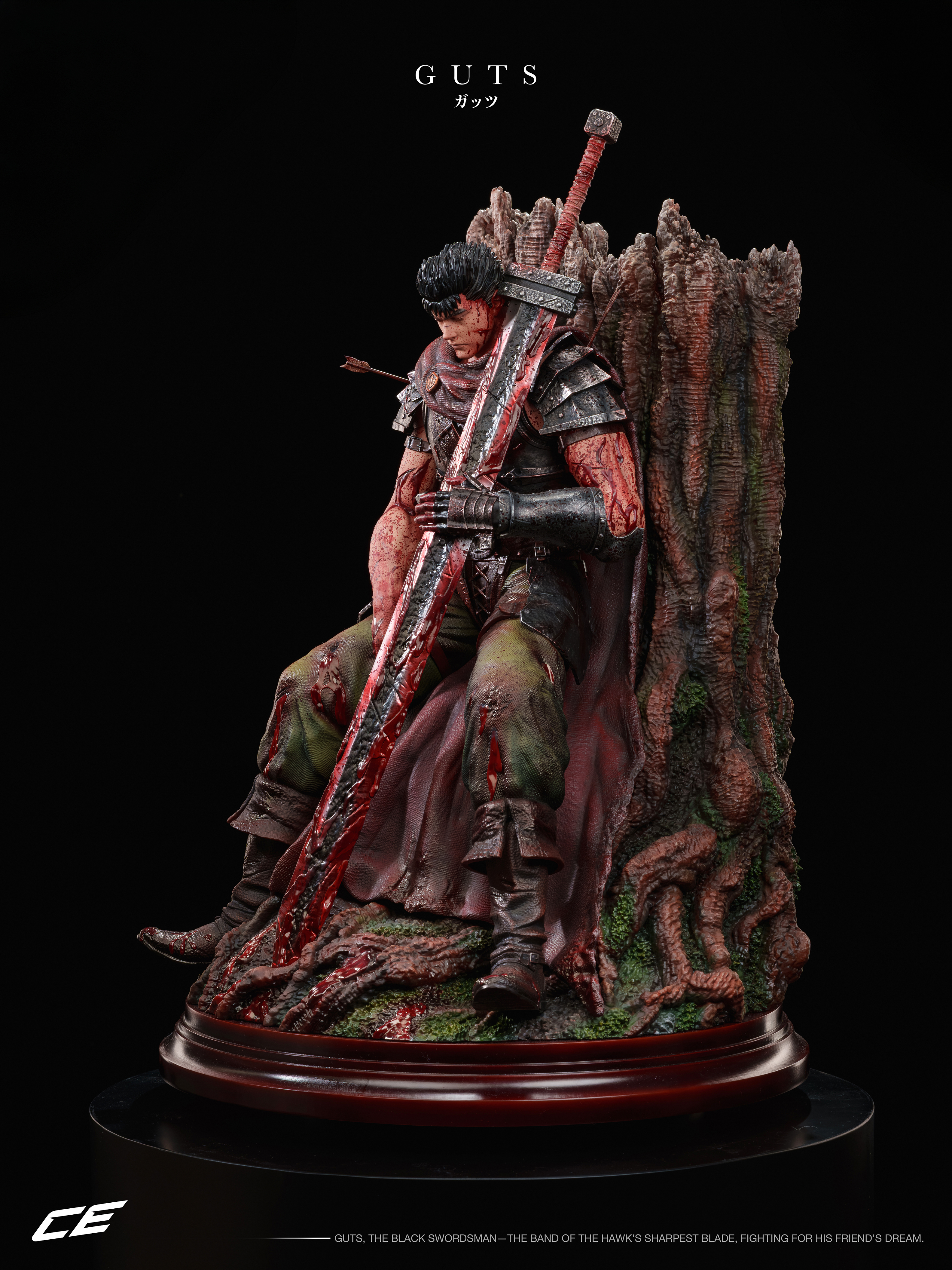 CE Studio Guts Leaning Against Tree Berserk Statue