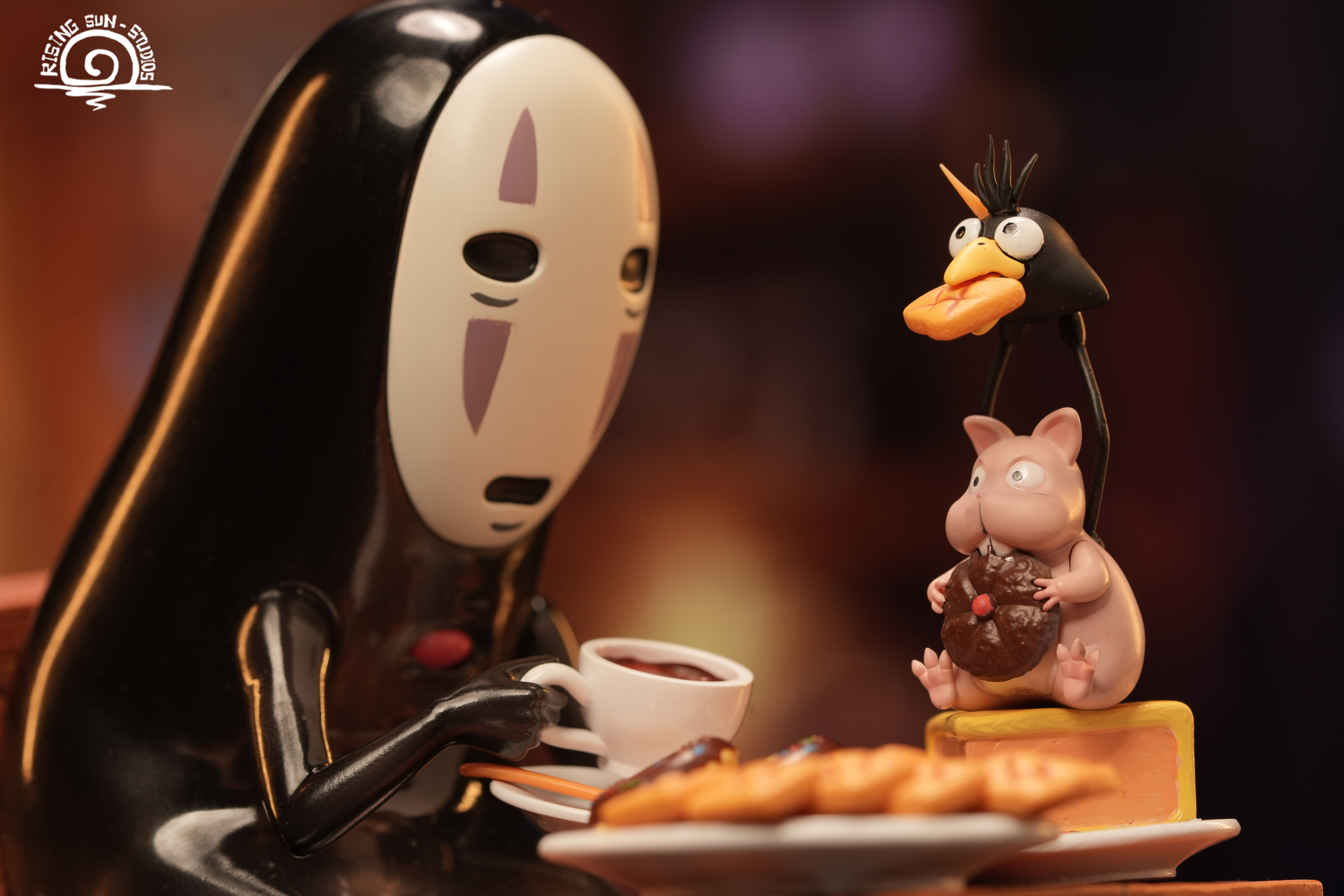 Rising Sun Studio - Spirited Away Hayao Miyazaki Desktop Series #1 No Face Man Statue(GK)