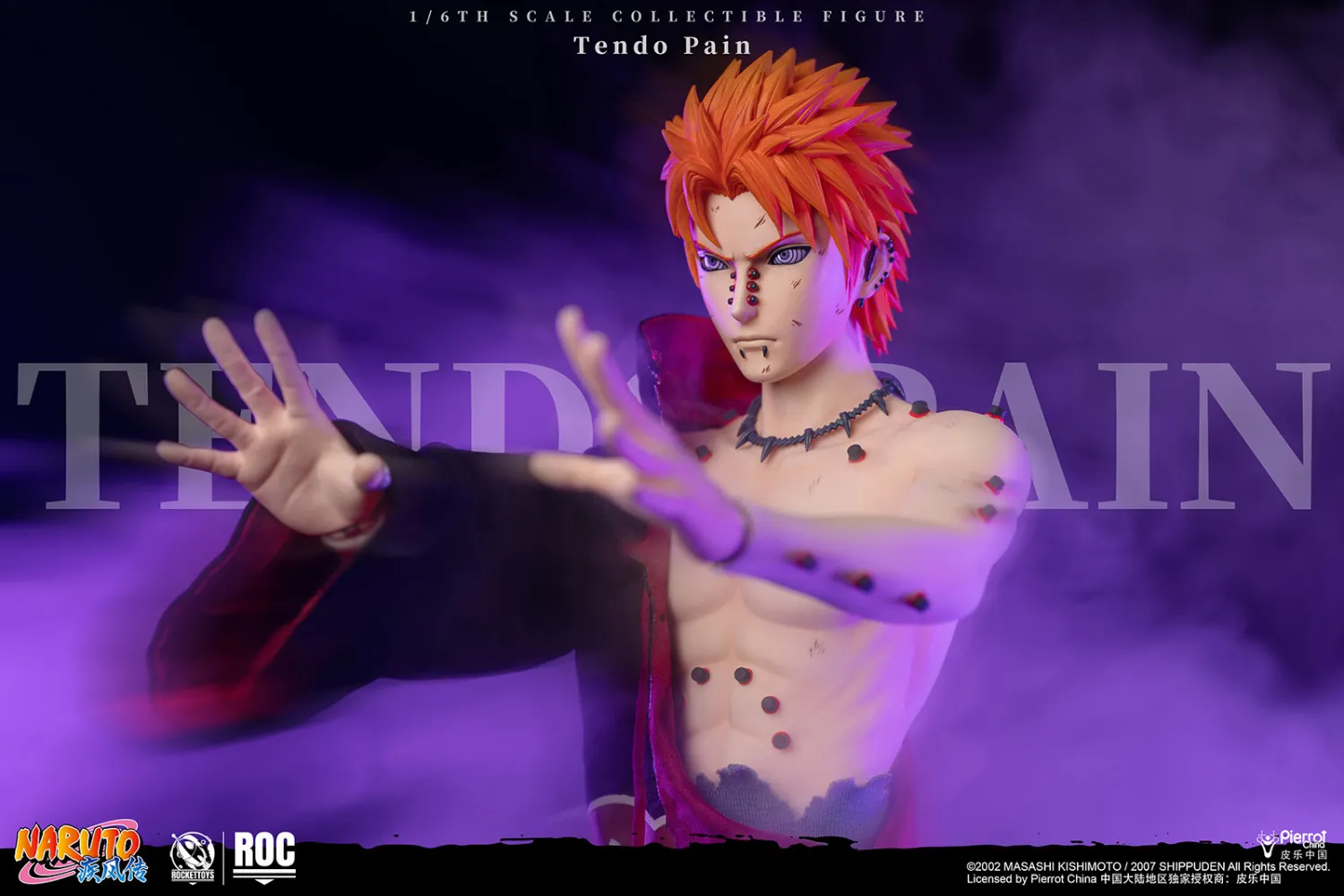 ROCKETTOYS Studio - Naruto Shippuden Tendo Pain  Action Figure ROC-014 Licensed