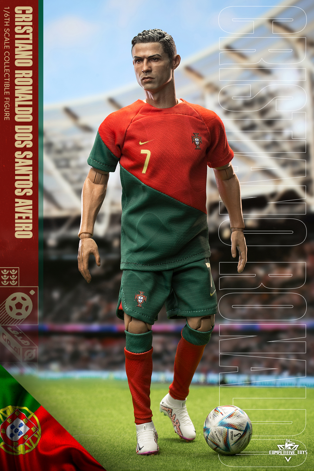 In-stock Competitive Toys Com002 1/6 Action Figure 2022 World Cup  Cristiano Ronaldo