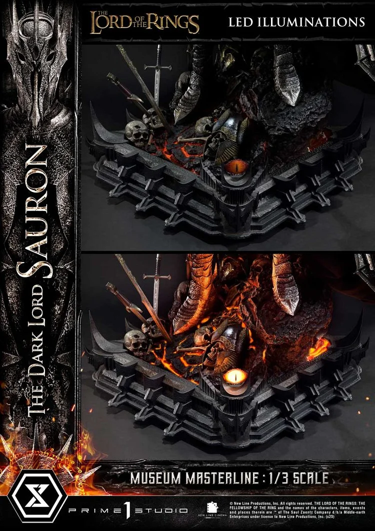 Prime 1 Studio - Museum Masterline The Lord of the Rings (Film) The Dark Lord Sauron MMLOTR-01 MMLOTR-01S (Licensed) Action Figure-Statue Master