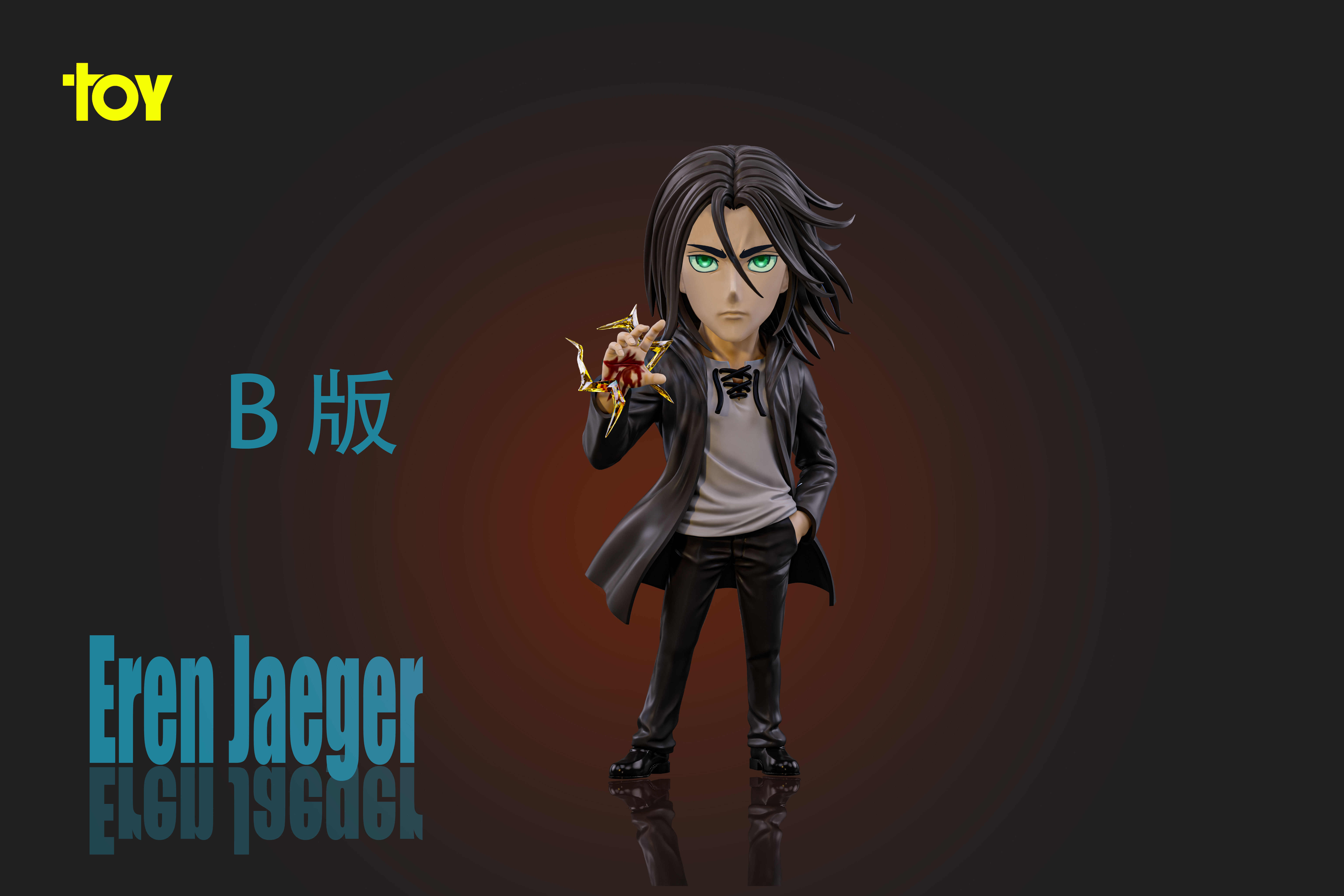 DK Studio & TOY Studio - Attack on Titan Anime IP Protagonist Resonance Series 07 Eren Jaeger Statue(GK)