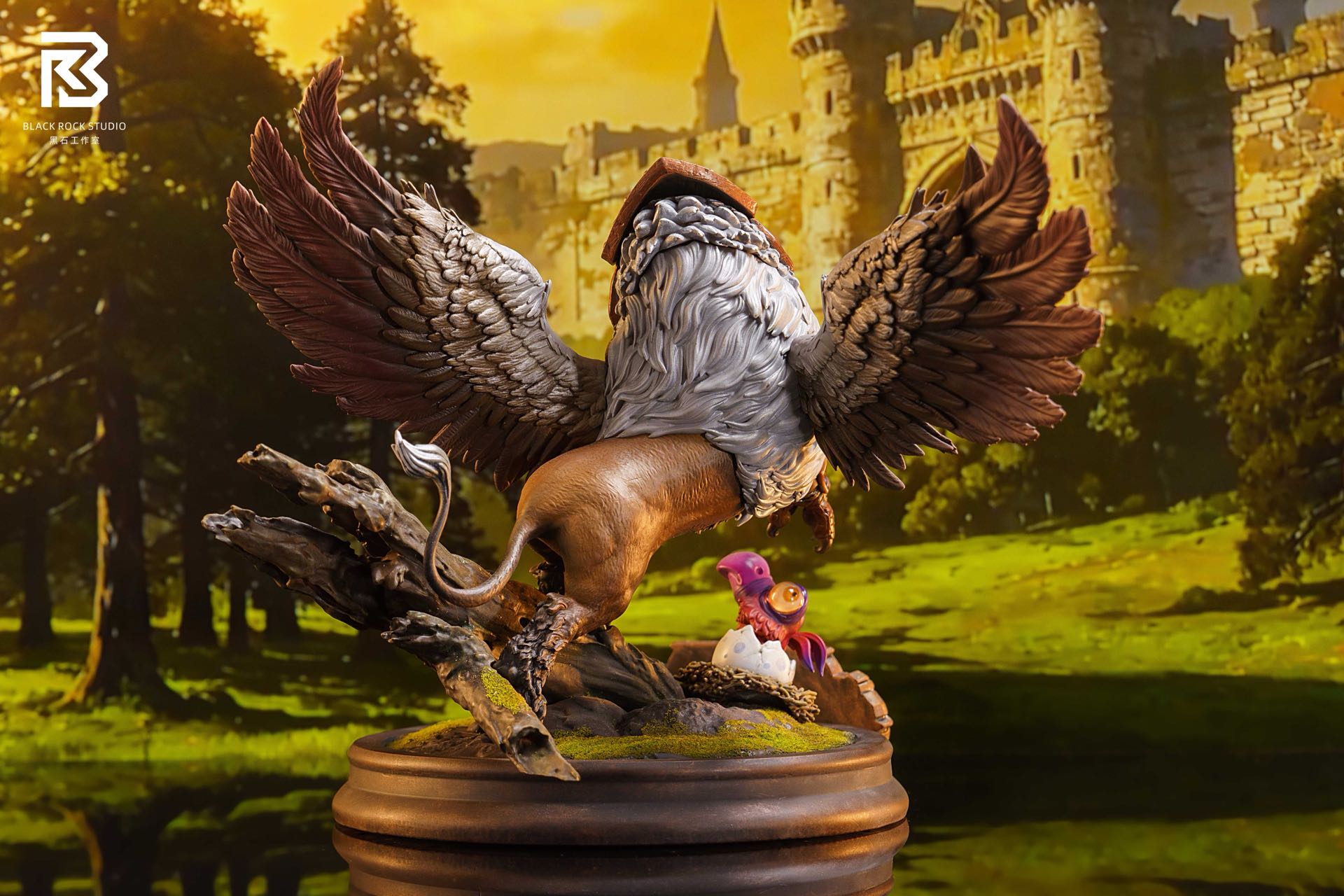 BR Studio Gryphon X Observer X Ogre Chibi Figure World of Warcraft