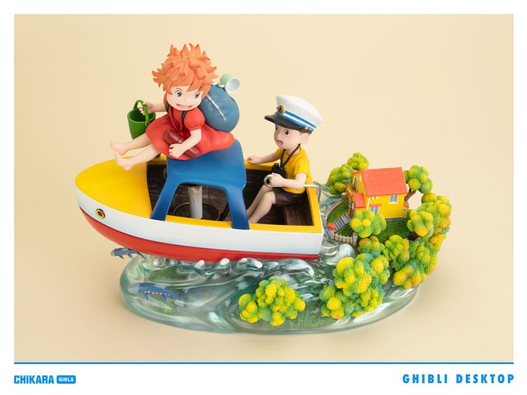CHIKARA Studio - Ponyo on the Cliff - Pony & Sosuke Statue(GK)