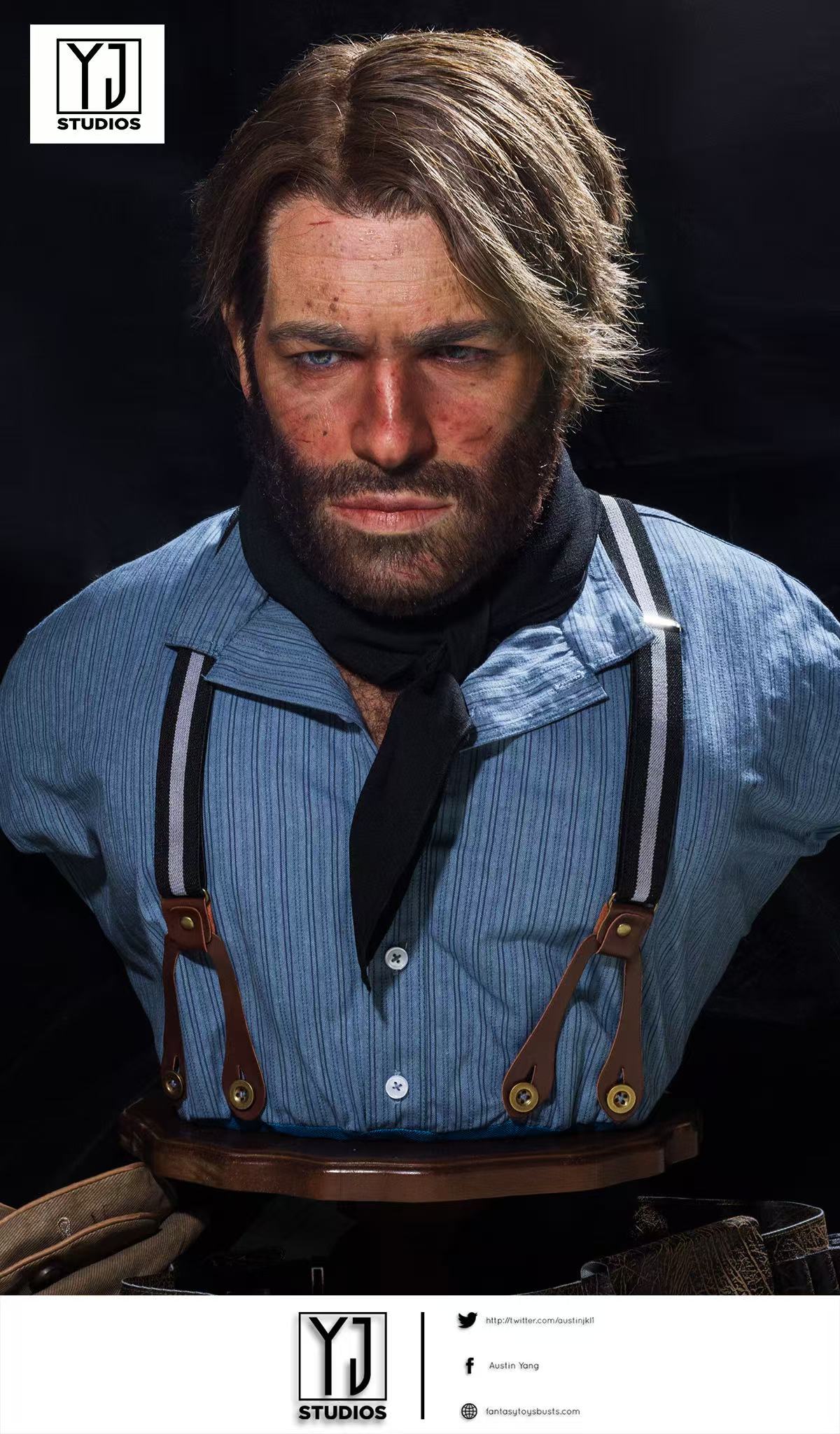 YJStudios Red Dead Redemption 2 Arthur Morgan  1:1 Bust