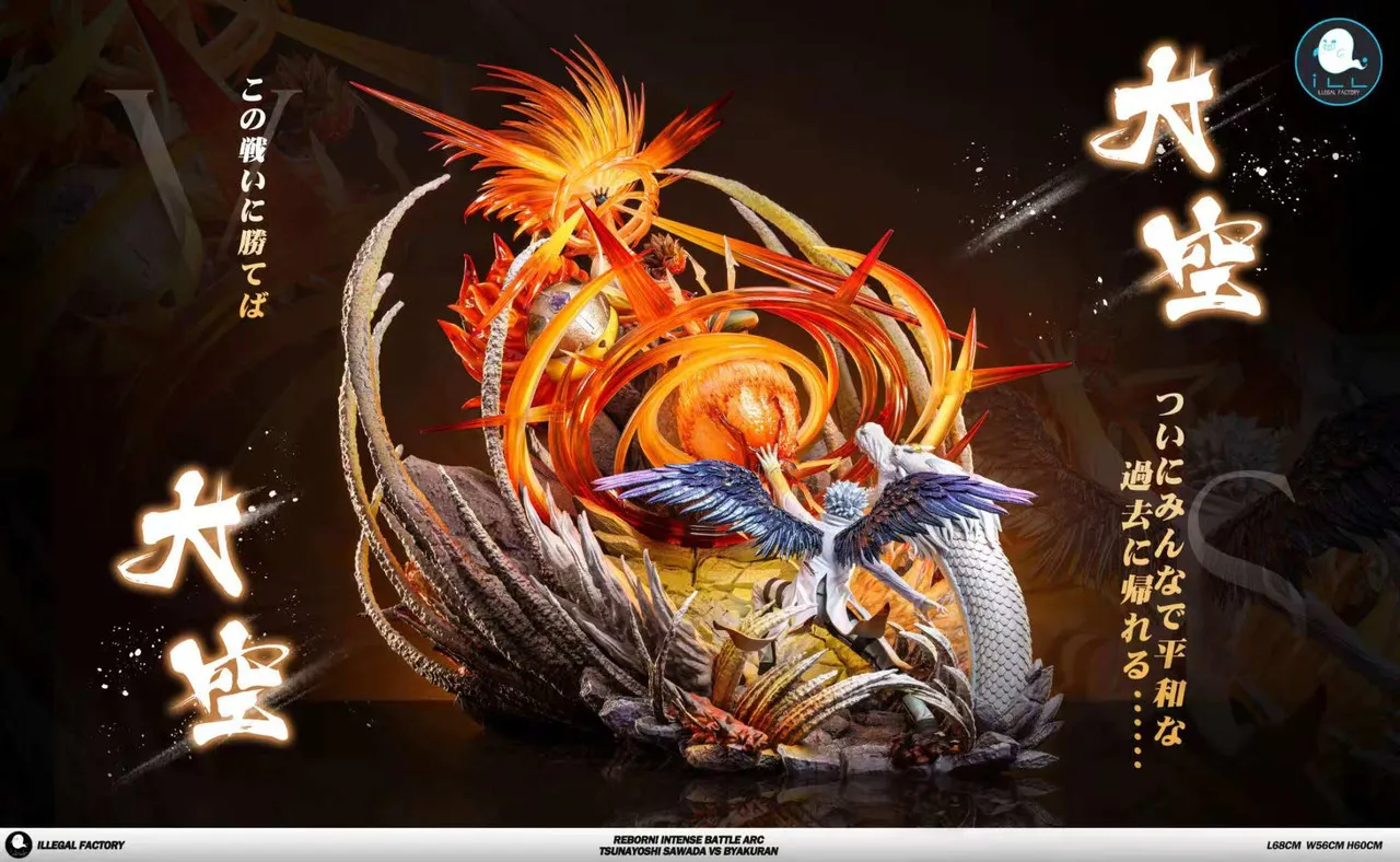 ILLegal Factory Studio - Varia Arc Tsunayoshi Sawada VS Byakuran Gesso Katekyo Hitman Reborn Statue