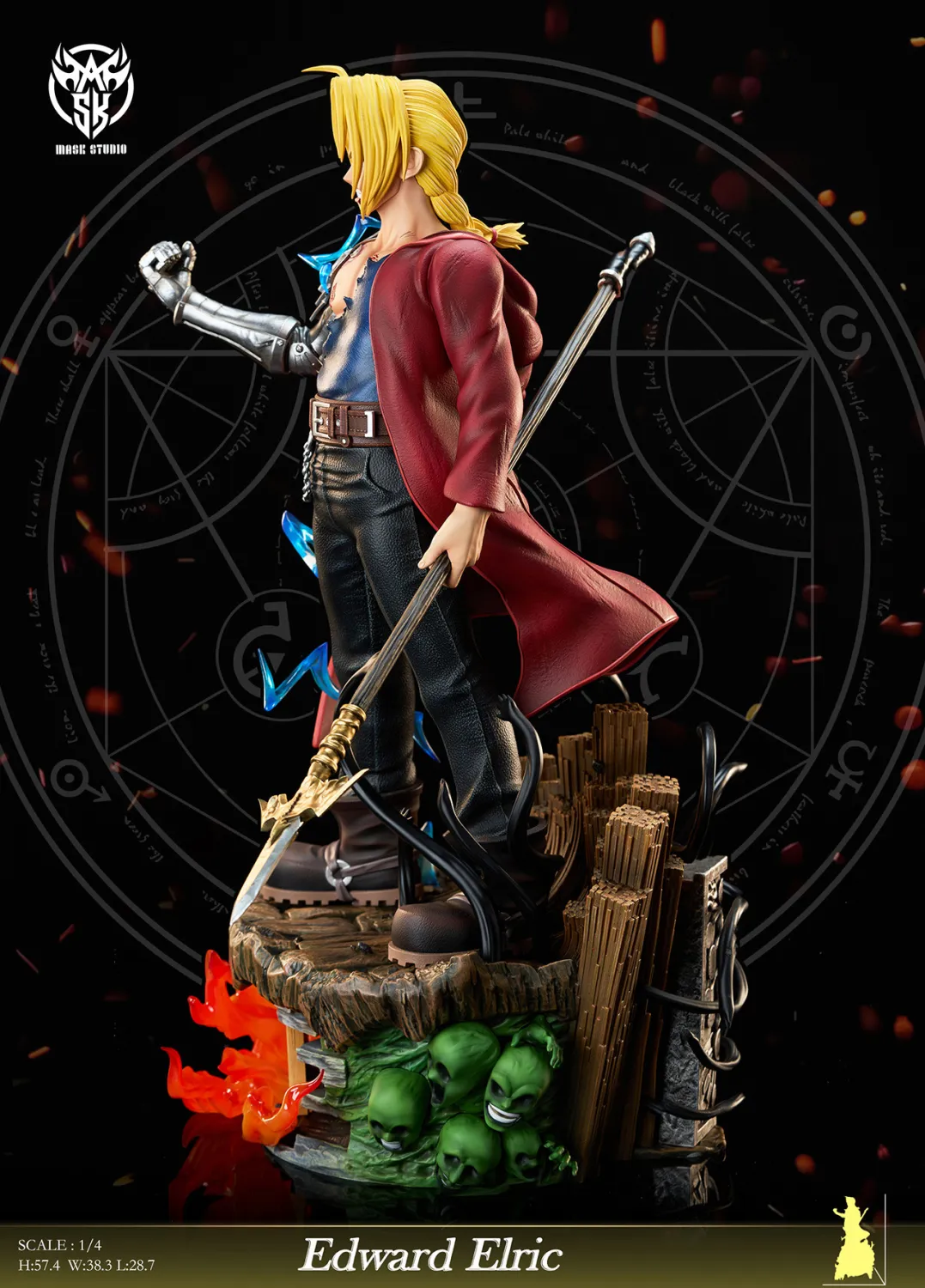 Mask Studio 1/4 Fullmetal Alchemist Edward Elic Statue 