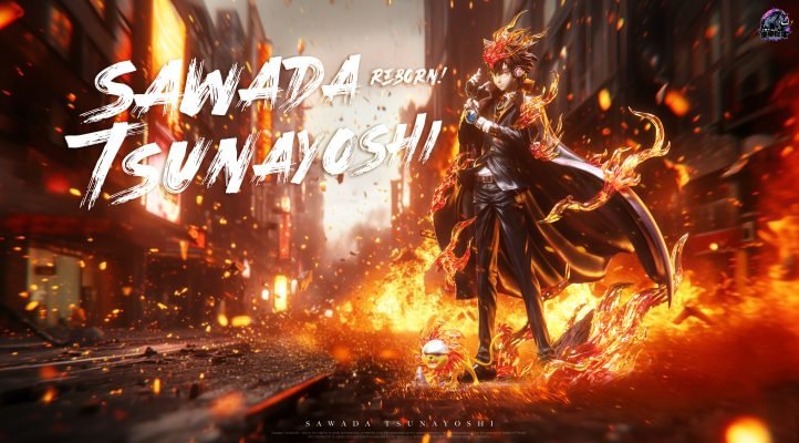 Zhong Jia Xi Niu Studio - Katekyo Hitman Reborn Vongola Famiglia Resonance Tsunayoshi Sawada 1/6 Statue(GK)