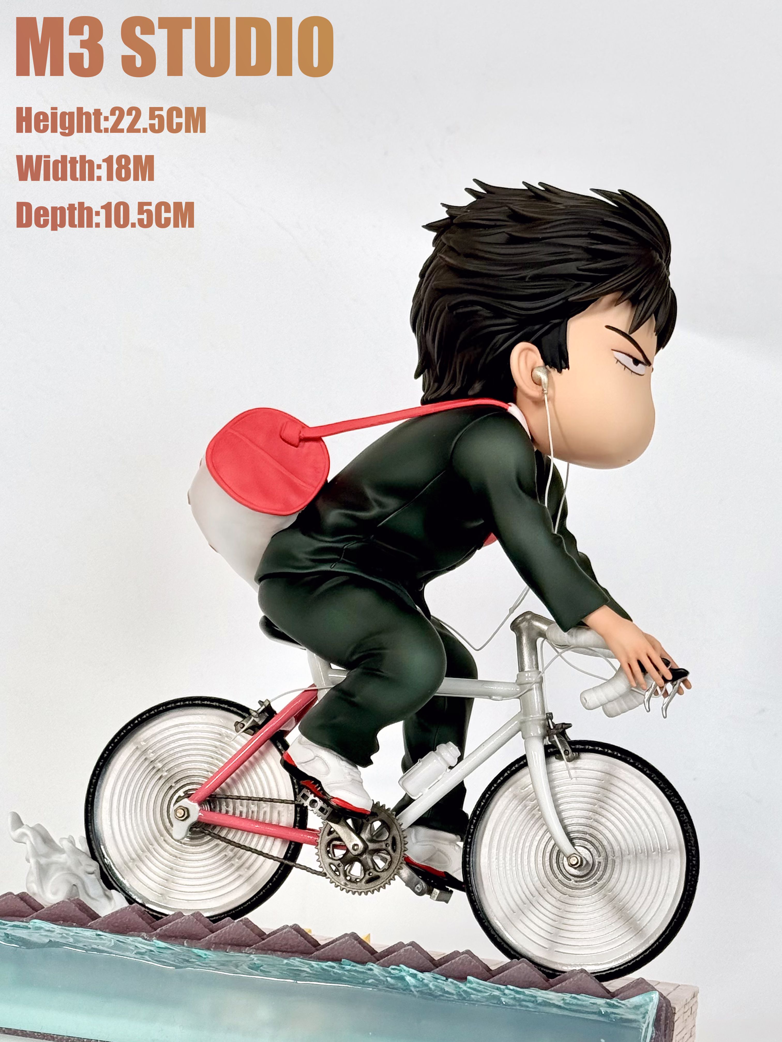 Pre-order M3 Q-version Slam Dunk Himekawa Kaede Bicycle 2.0 School Uniform GK Handmade Statue Model