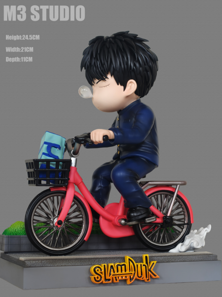 M3 Studio - Slam Dunk - Q Version Bike Riding Rukawa Kaede 3.0 Statue(GK)