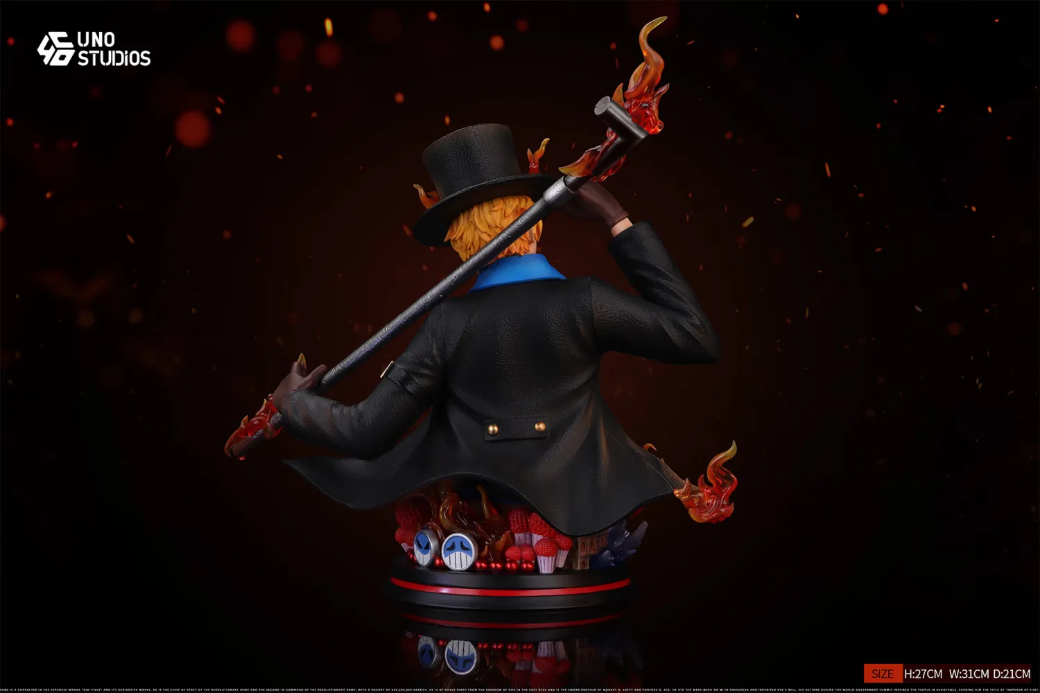 UNO Studio - Bust One Piece Sabo Statue