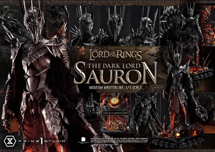 Prime 1 Studio - Museum Masterline The Lord of the Rings (Film) The Dark Lord Sauron MMLOTR-01 MMLOTR-01S (Licensed) Action Figure-Statue Master