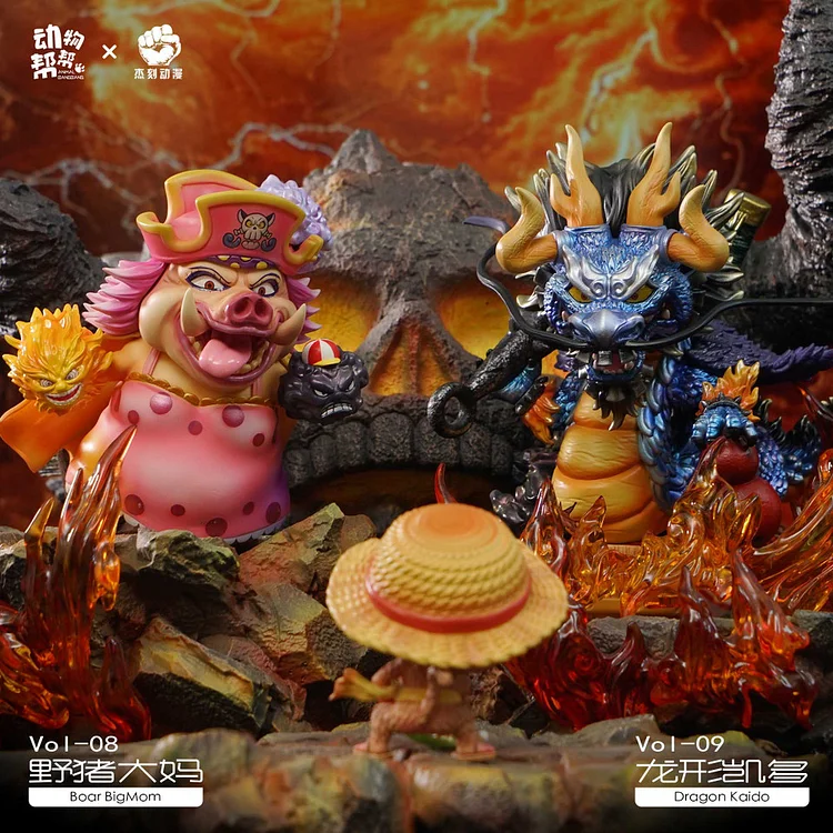 JacksDo Studio - One Piece Animal cos Kaido and Charlotte Linlin Statue(GK)