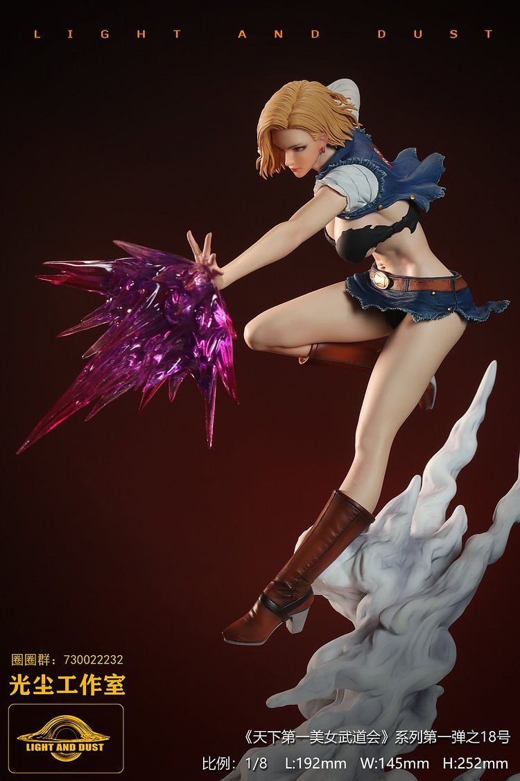 Light and Dust Studio - Dragon Ball Tenkaichi Beauty Budokai #1 Dragon Ball Android 18 VS One Piece Yamato 1/8 Statue(GK) (Adult 18+)-Statue Master
