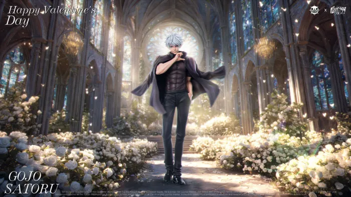 ZanyJoke X FANTASY - Valentine's Day with Satoru Gojo Jujutsu Kaisen Statue 