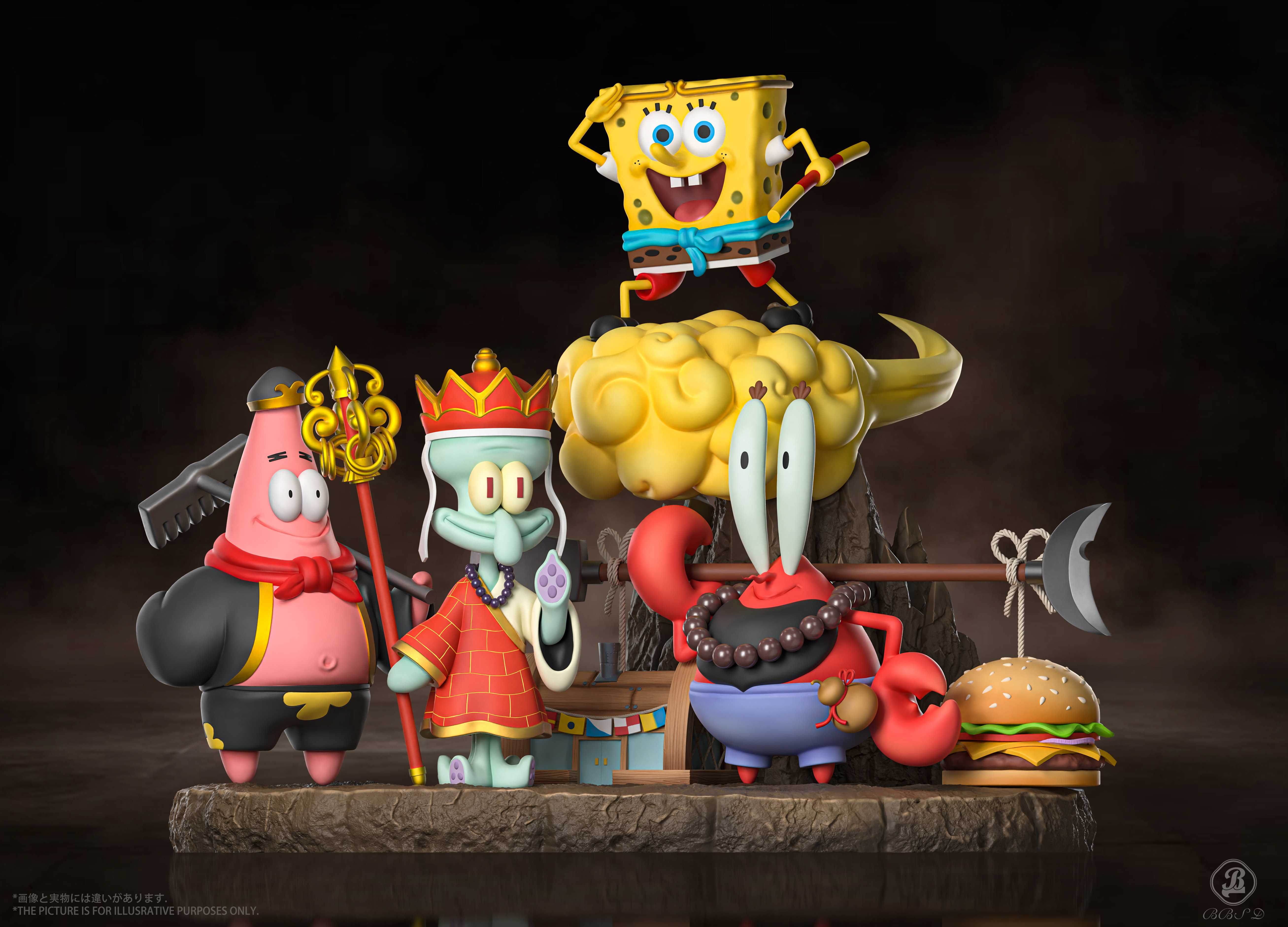 BBSD Studio - SpongeBob SquarePants SpongeBob COS Journey to the West Statue(GK)