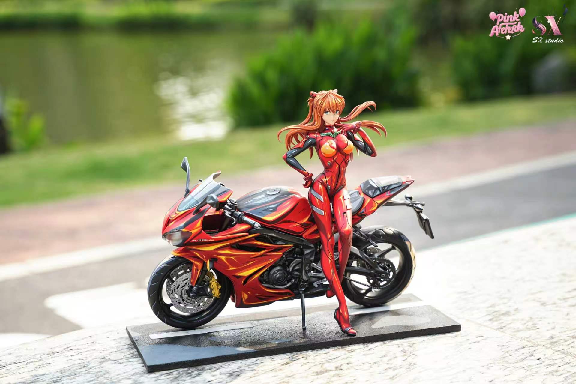 Aetheria Studio&SX Studio Asuka Langley Sohryu Motorcycle Girl Neon Genesis Evangelion