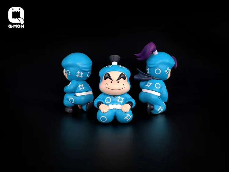 Q-MON Studio - Nintama Rantarō Rantarou Inadera & Kirimaru Settsuno & Shinbei Fukutomi & Hemu Hemu Statue(GK)