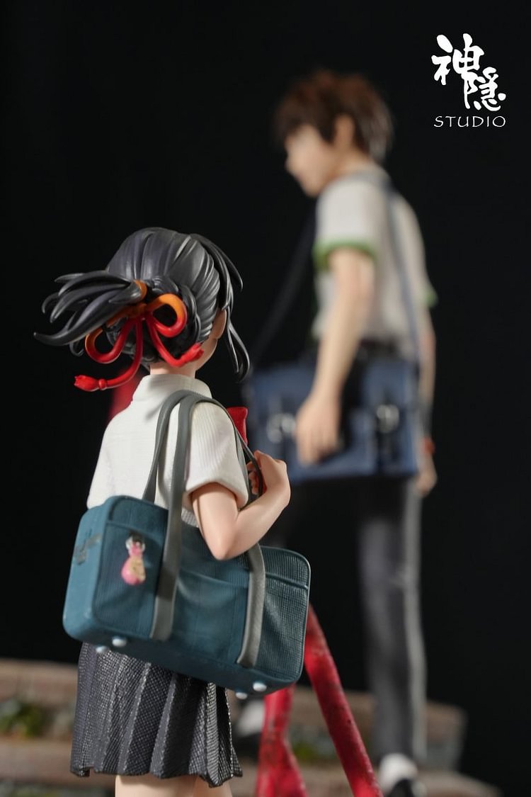 Shen Yin Studio - Your Name Silhouette Moment Series Mitsuha Miyamizu & Taki Tachibana Statue(GK)-Statue Master