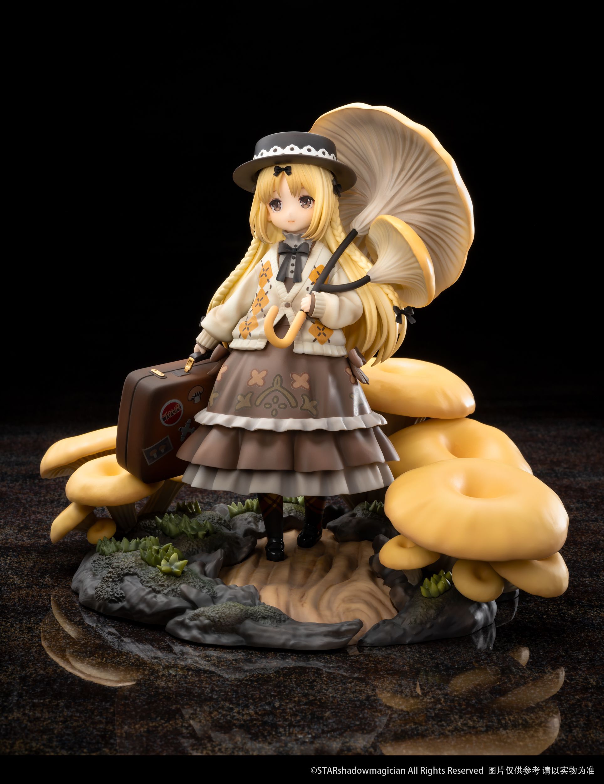 Pre-order Reverse Mushroom Girl Series · No.3 Golden Top Side Ear, Official Limited Edition Figure Statue Model-Statue Master