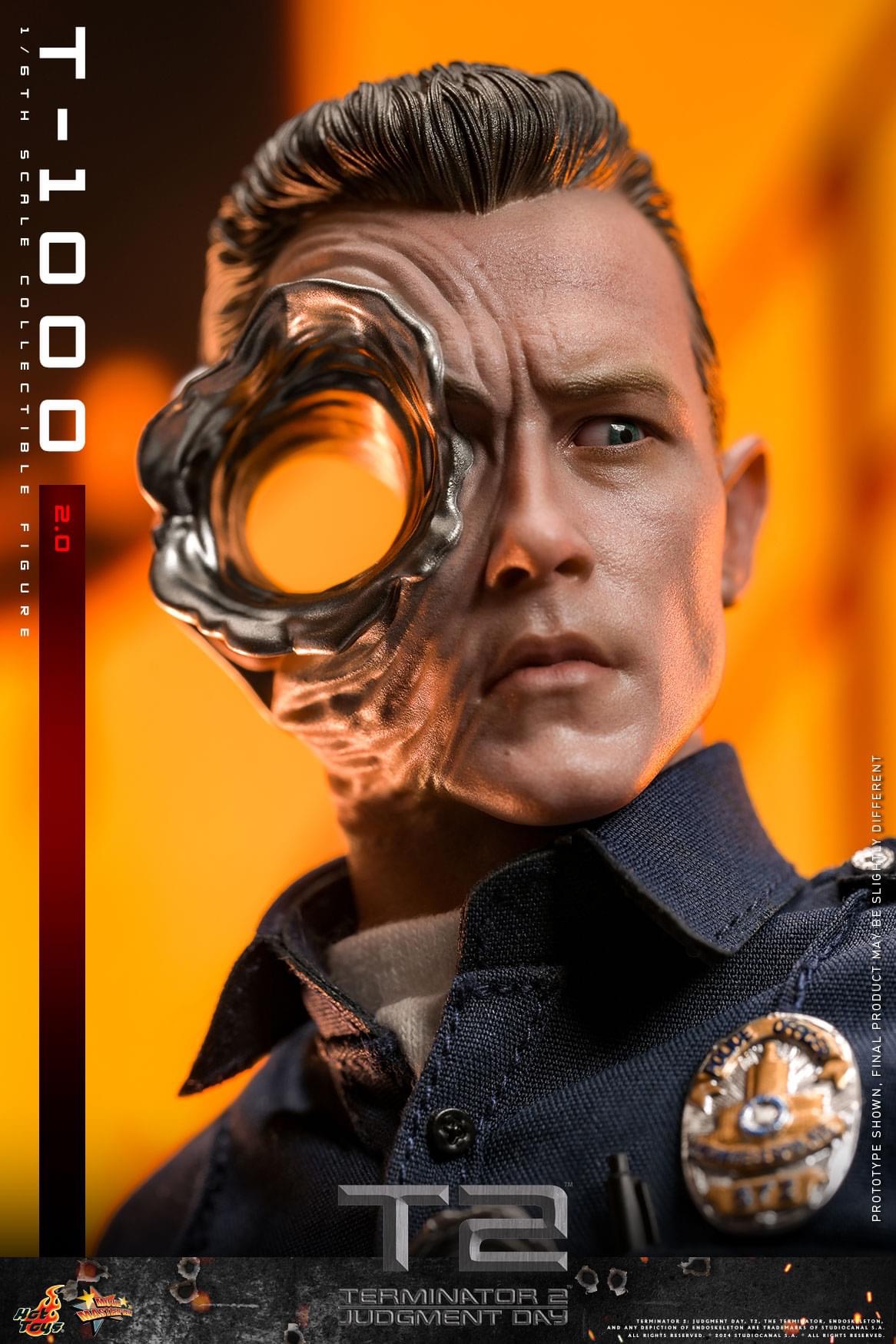 Pre-order HotToys Terminator 2 Judgment Day T-800 2.0 Edition MMS774 Official Statue Model