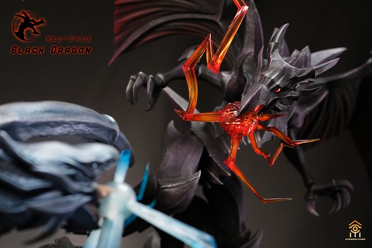 Aftershock Studio - Yu-Gi-Oh Blue-Eyes White Dragon & Red-Eyes Black Dragon Statue(GK)