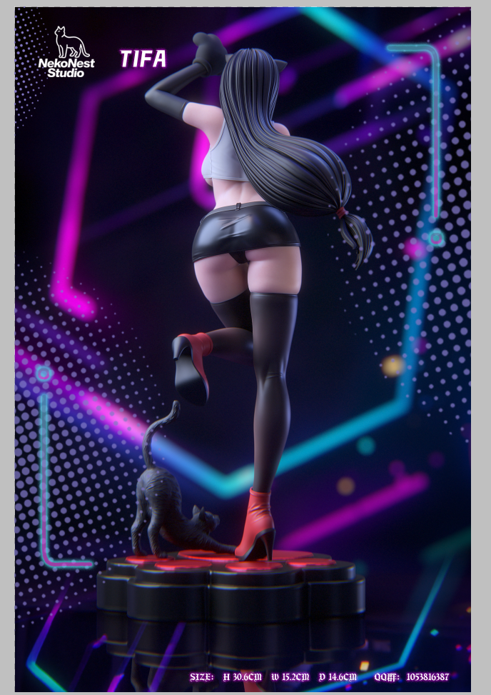 NekoNest Studio - Final Fantasy Tifa Catgirl Statue(GK)