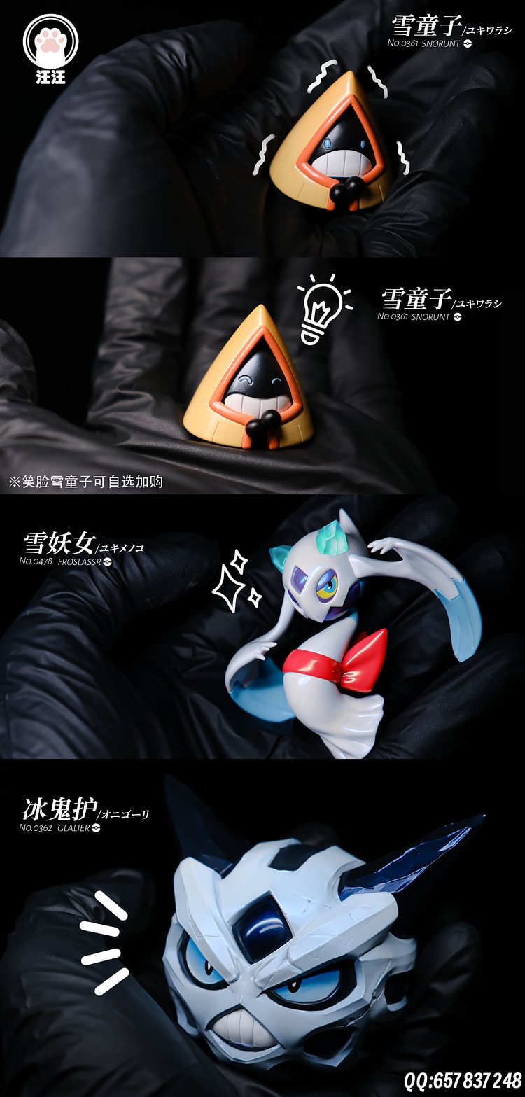 Wang Wang Studio - Pokémon Pokédex  Glalie & Froslass & Snorunt 1/20 Statue(GK)