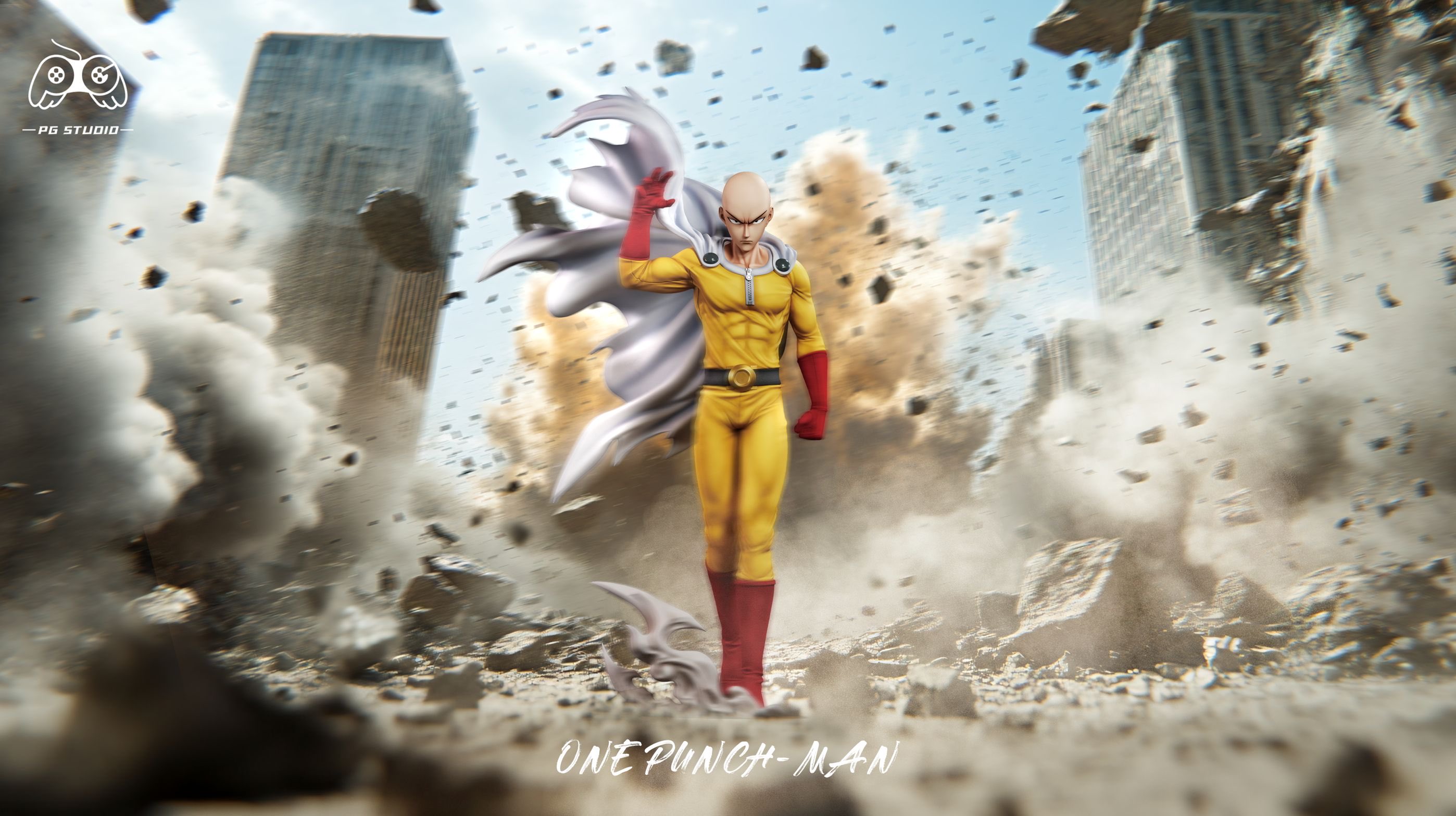 PG Studio - Saitama x Genos One-Punch Man Statue