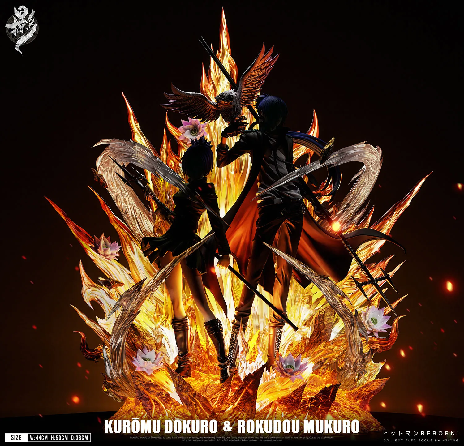 Lue Ying Studio - Chrome Dokuro X Mukuro Rokudo Mist Guardian Duet 005 Katekyo Hitman Reborn Statue