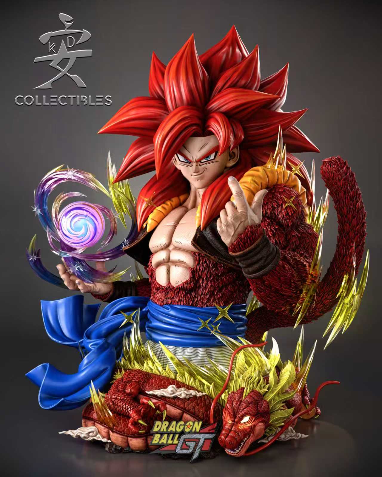 KD studio SSJ4 Gogeta Bust 1:1 statues