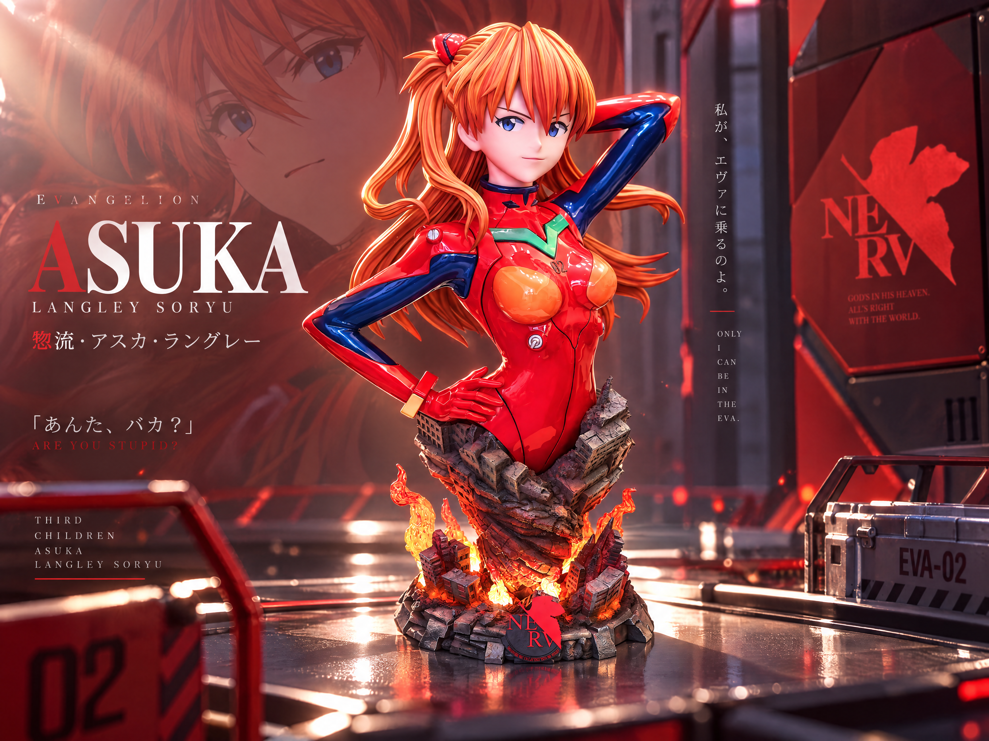 LIYUE Studio Asuka Langley Soryu Neon Genesis Evangelion statue